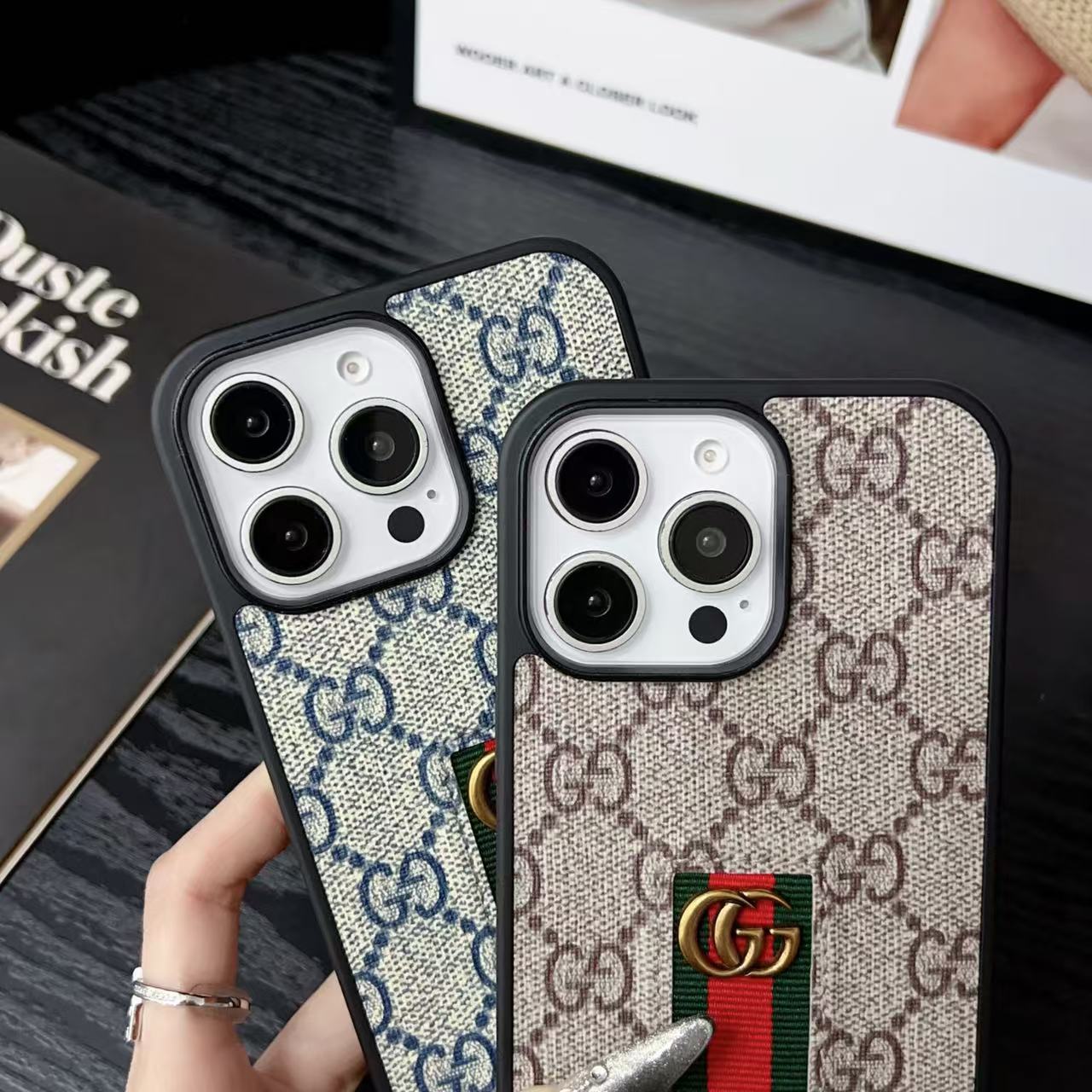 Luxury Gucci IPhone Case With Hand Strap