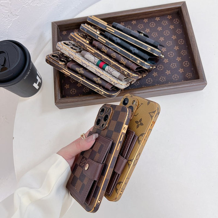 Luxury LV Classic Color Card Bag Apple iPhone Case