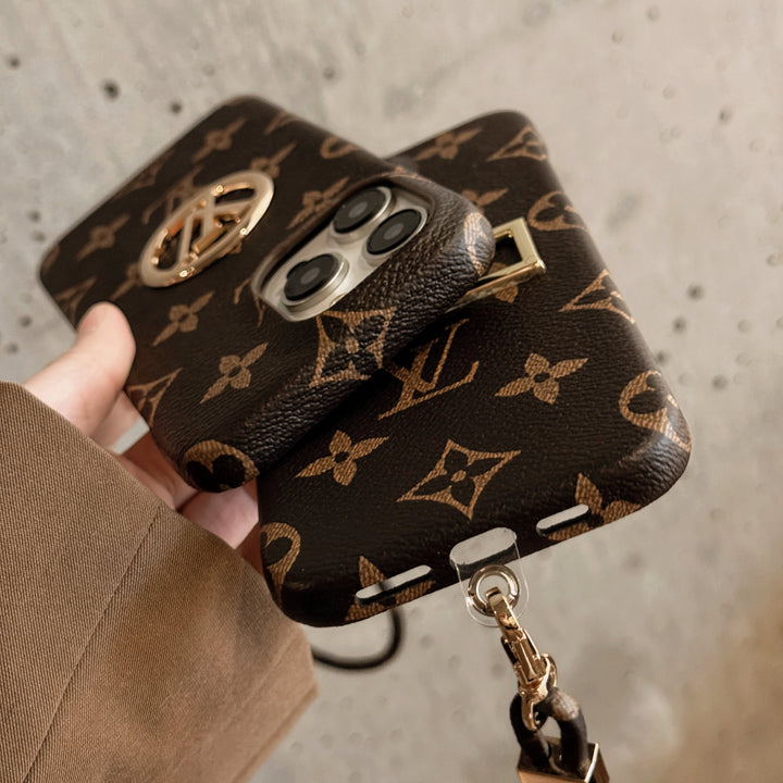 LUXURY LOUIS VUITTON IPHONE CASE WITH STRAP