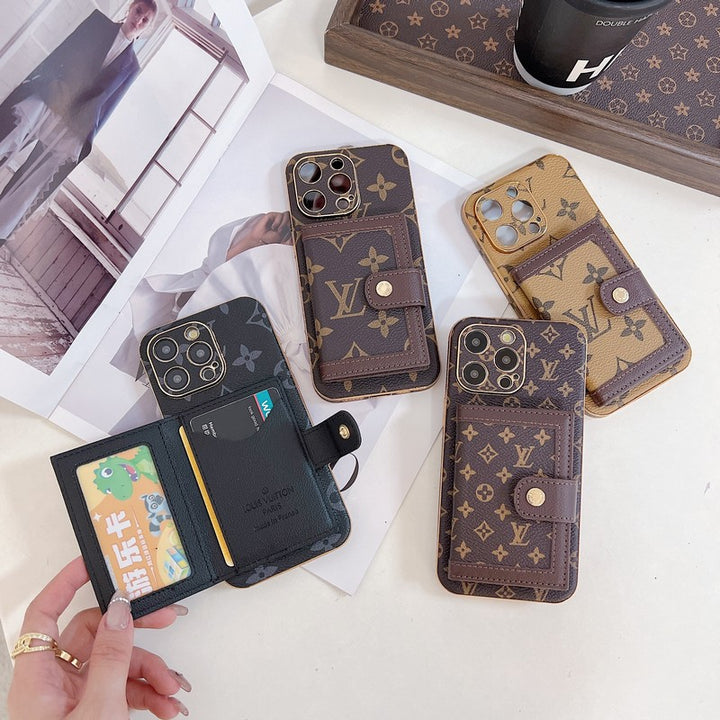 Luxury LV Classic Color Card Bag Apple iPhone Case