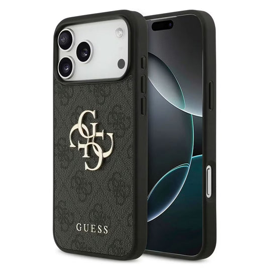 Guess 4G Metal Logo Back Cover For Apple iPhone 17 / 16 /15 /14