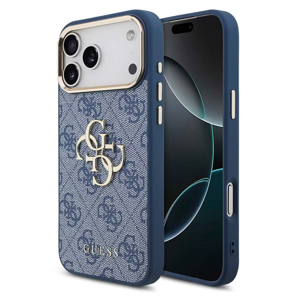 Guess 4G Metal Logo Back Cover For Apple iPhone 17 / 16 /15 /14