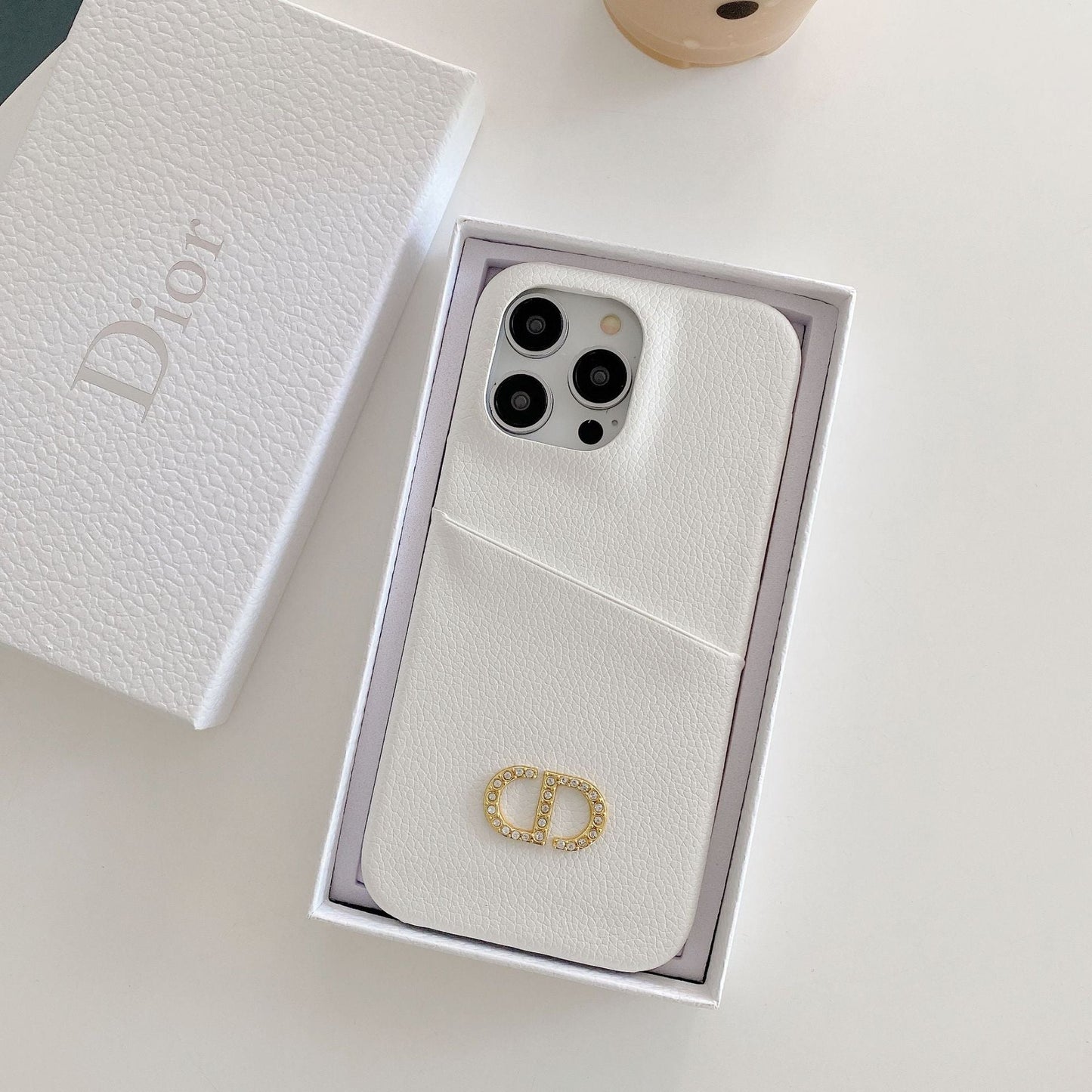 Designer Dior Leather iPhone Case Multi Colors