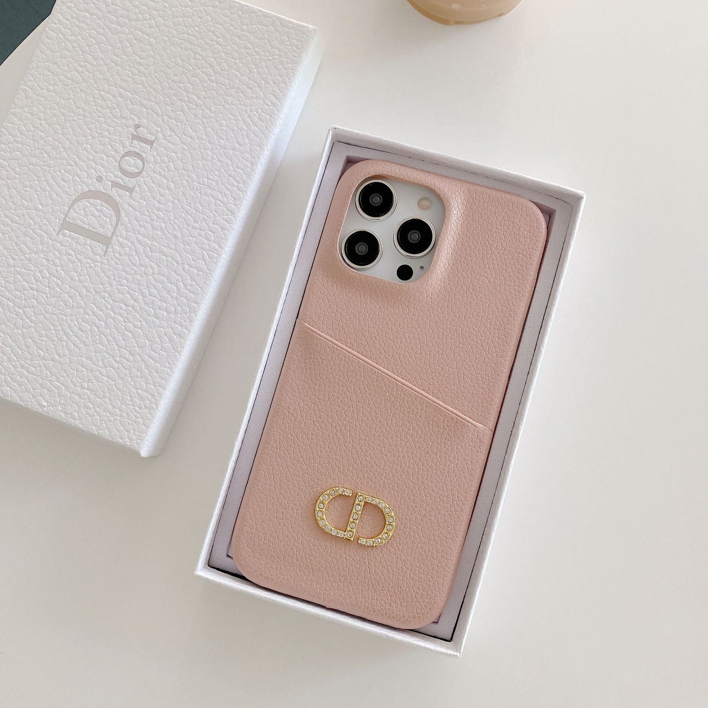 Designer Dior Leather iPhone Case Multi Colors