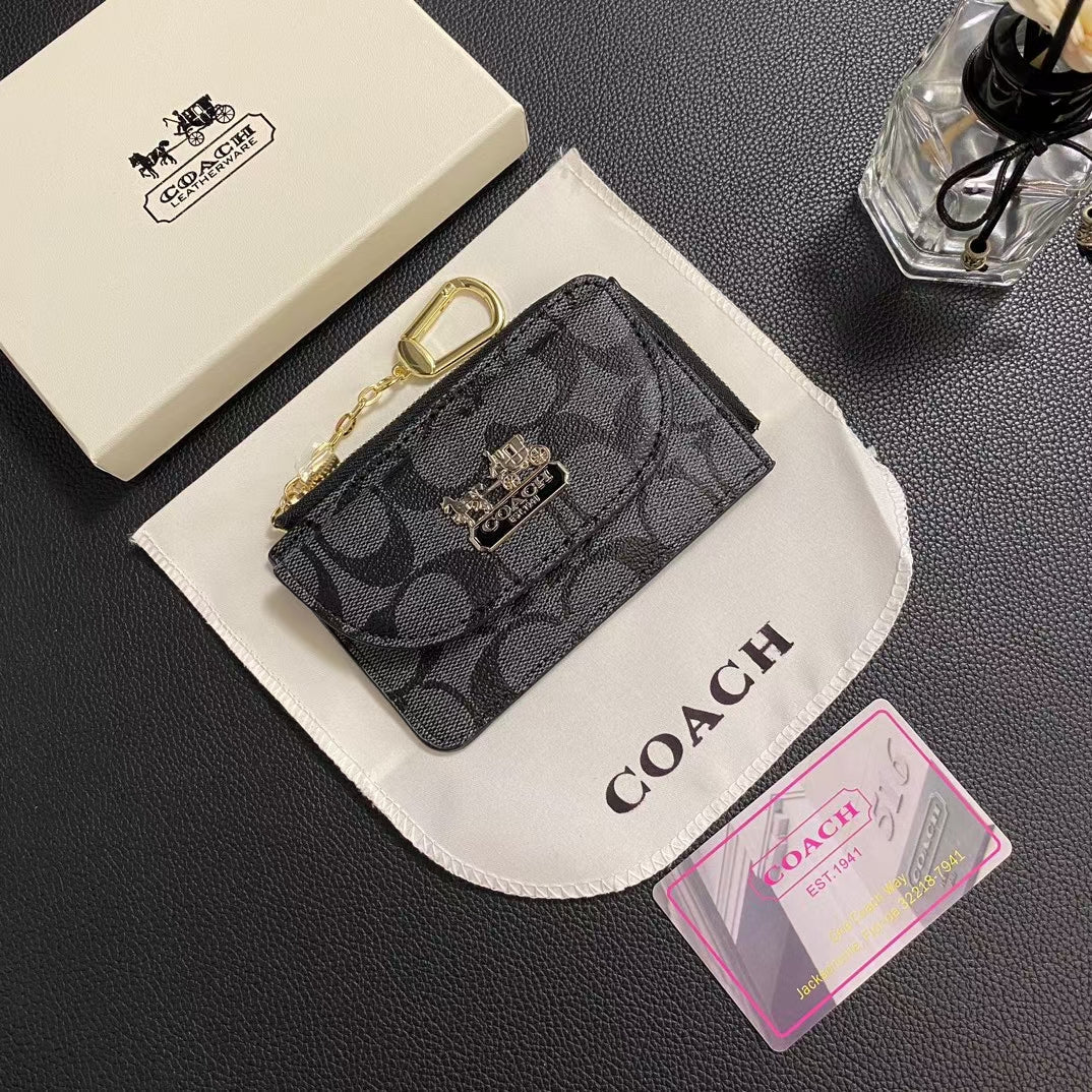 Coach Wallet ID Card Holder Zipper Cover