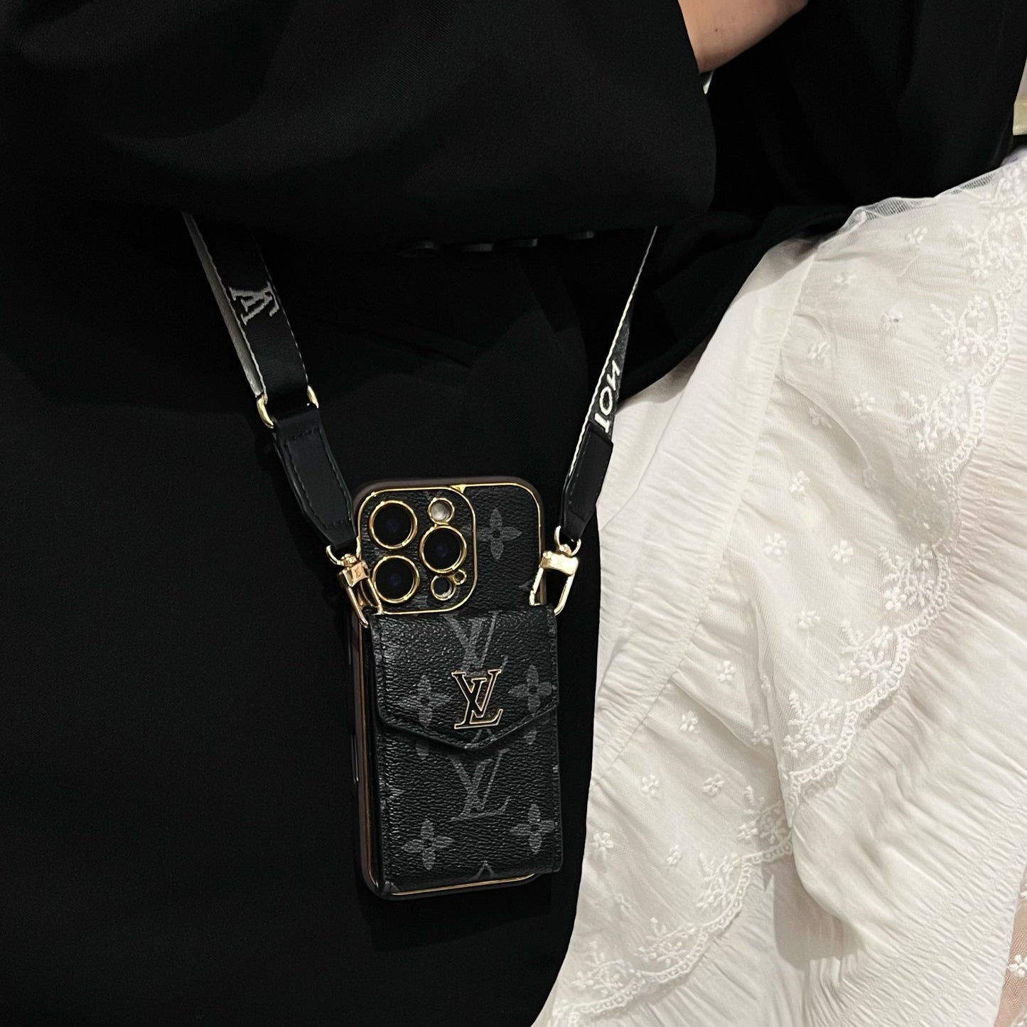 Louis Vuitton IPhone Case With ID Card Holder And Strap