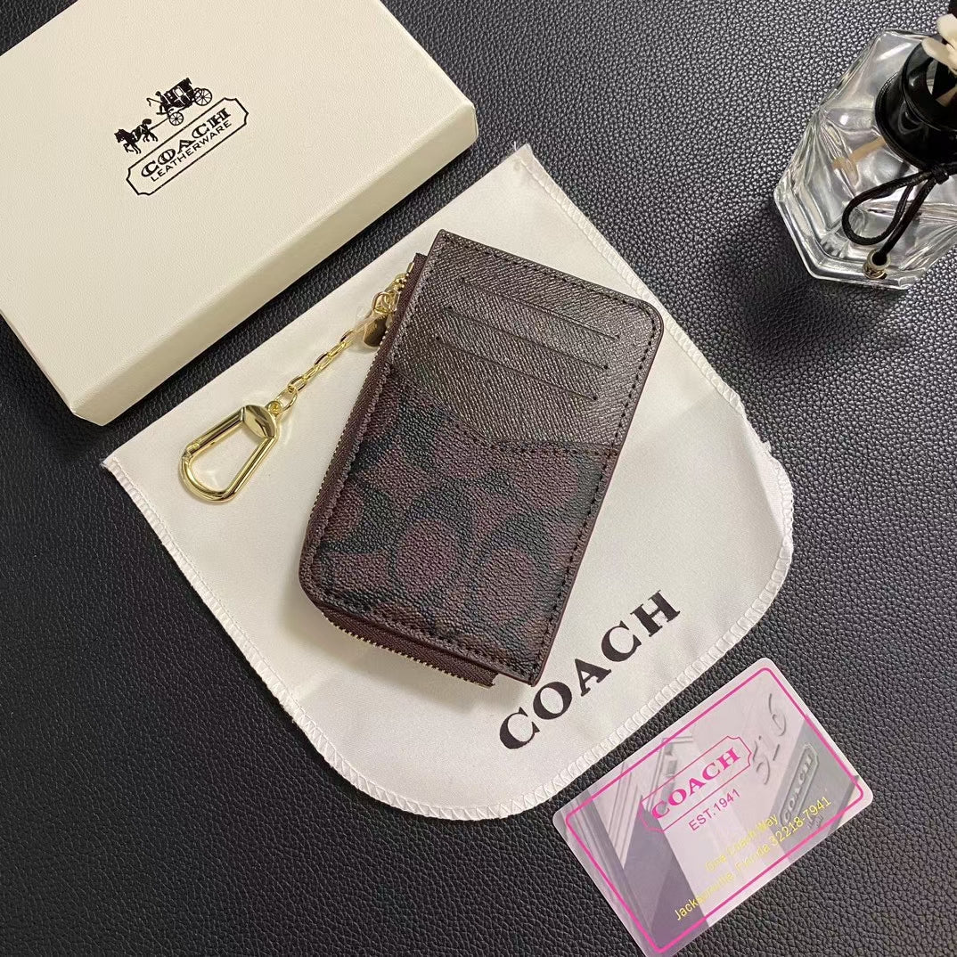 Coach Wallet ID Card Holder Zipper Cover