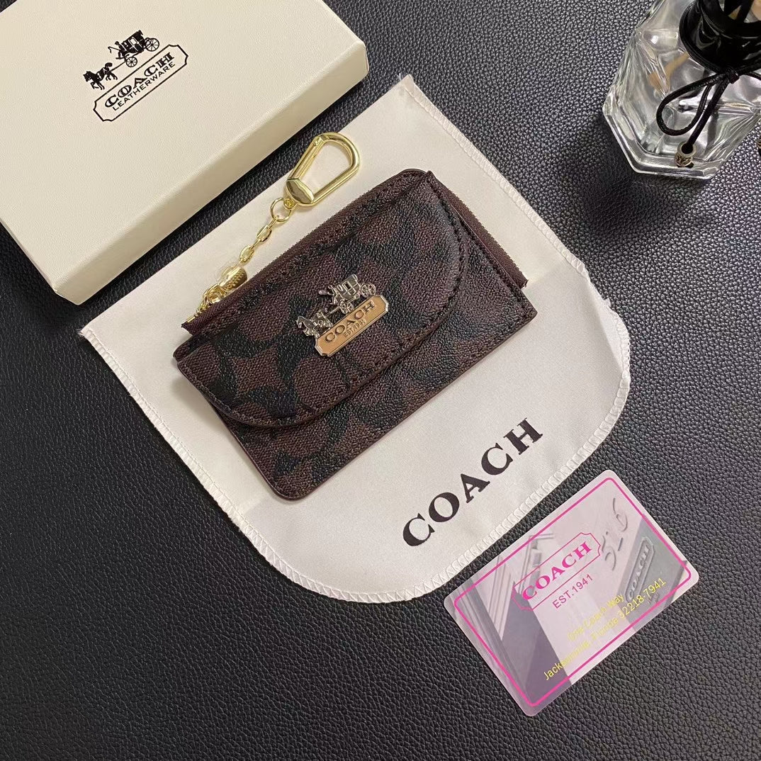 Coach Wallet ID Card Holder Zipper Cover