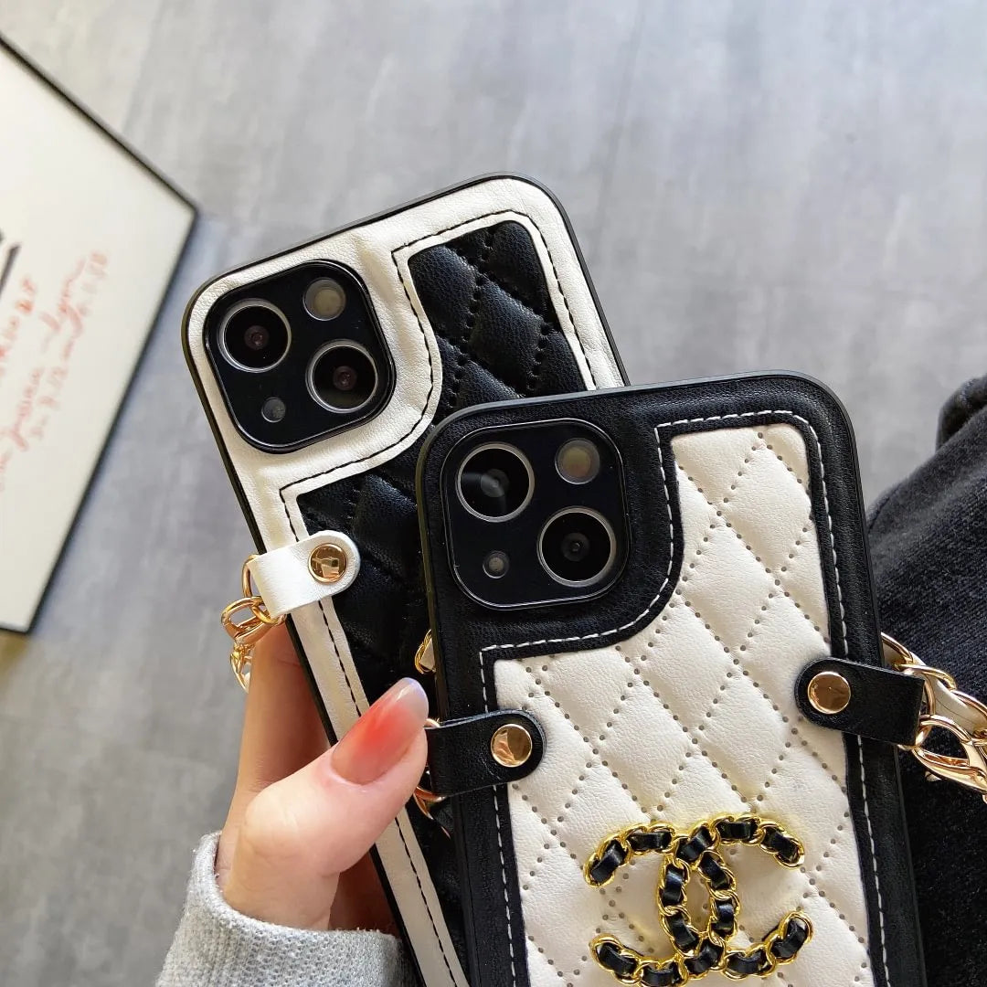 Chanel phone case with chain – Luxury Designer Phone Case