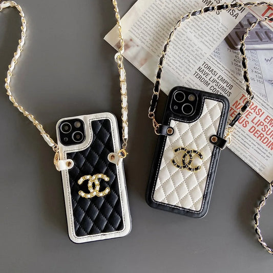 Chanel phone case with chain – Luxury Designer Phone Case