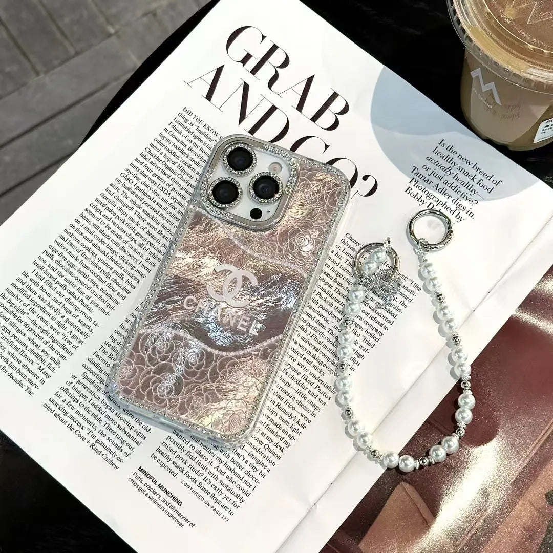 Chanel Inspired Pearl iPhone Case – MagSafe Premium Phone Case