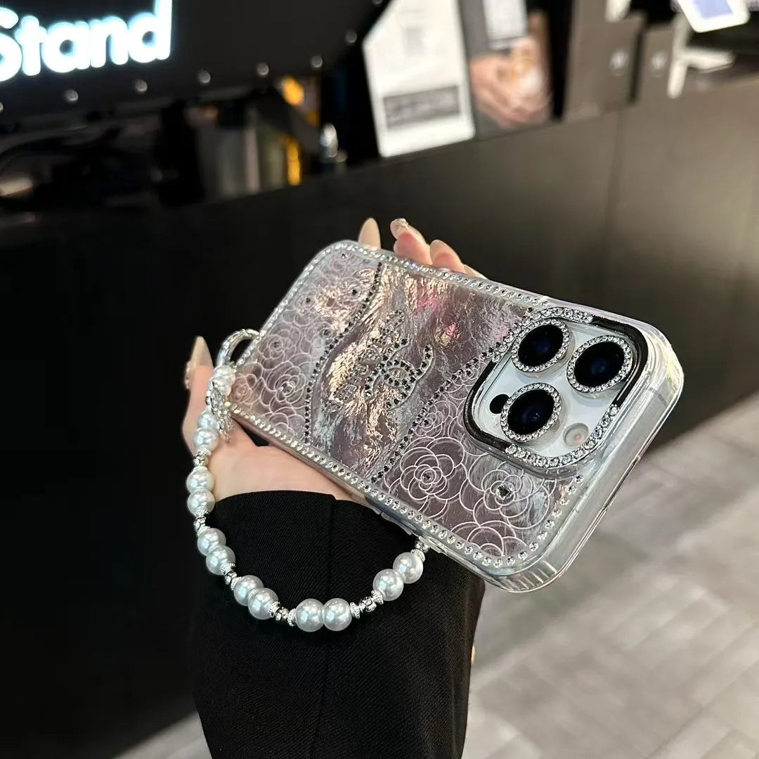 Chanel Inspired Pearl iPhone Case – MagSafe Premium Phone Case