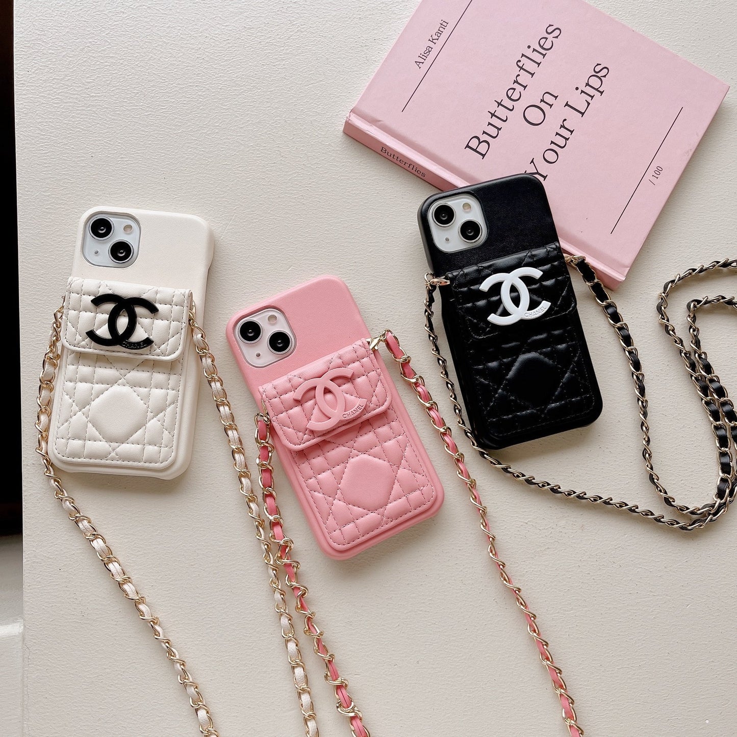 chanel phone case on chain – Slim Clear Phone Case