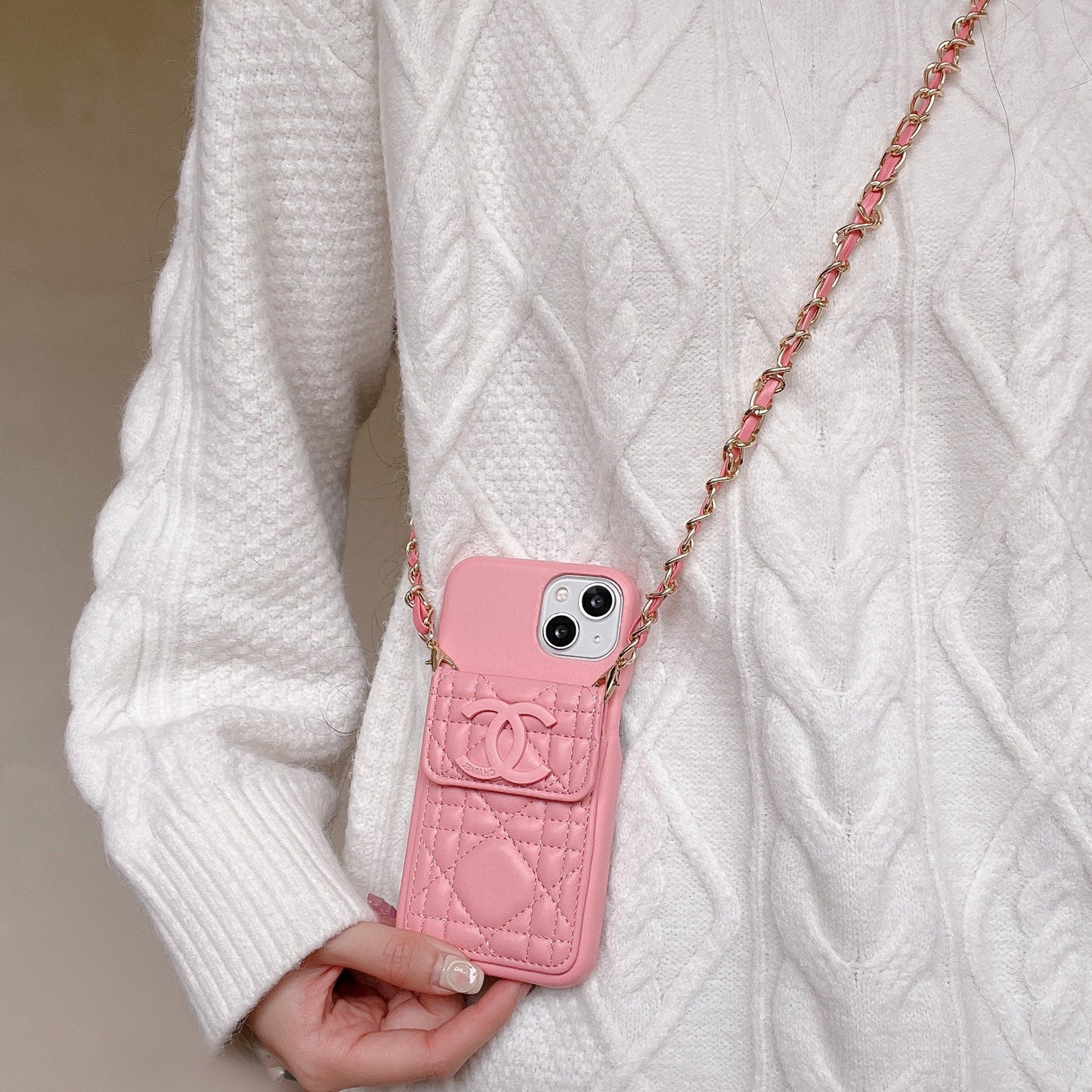 chanel phone case on chain – Slim Clear Phone Case