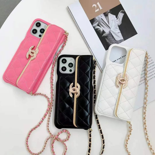 Chanel Phone Holder With Chain – Protective Shockproof Phone Case