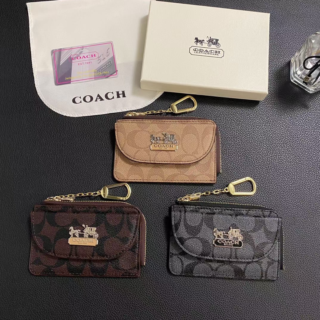 Coach Wallet ID Card Holder Zipper Cover