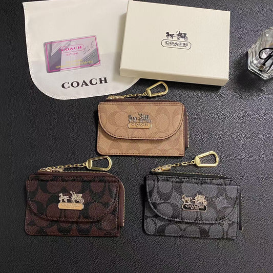 Coach Wallet ID Card Holder Zipper Cover