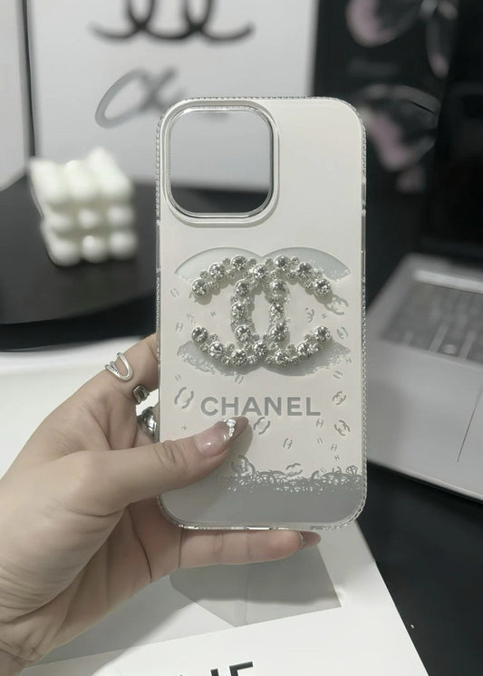 Designer Chanel Lady Crystal iPhone Case