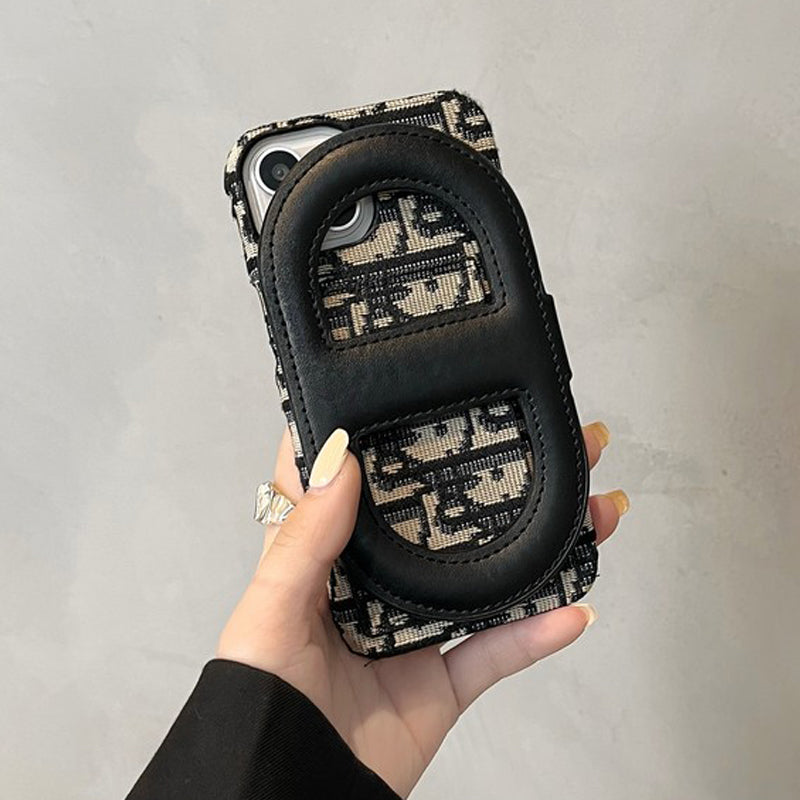 Designer Dior IPhone Case With Wallet Card