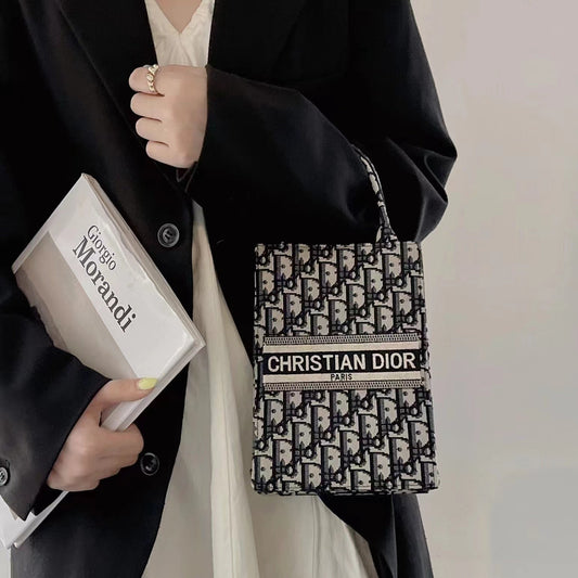Designer Dior Tote Bag With Crossbody Strap