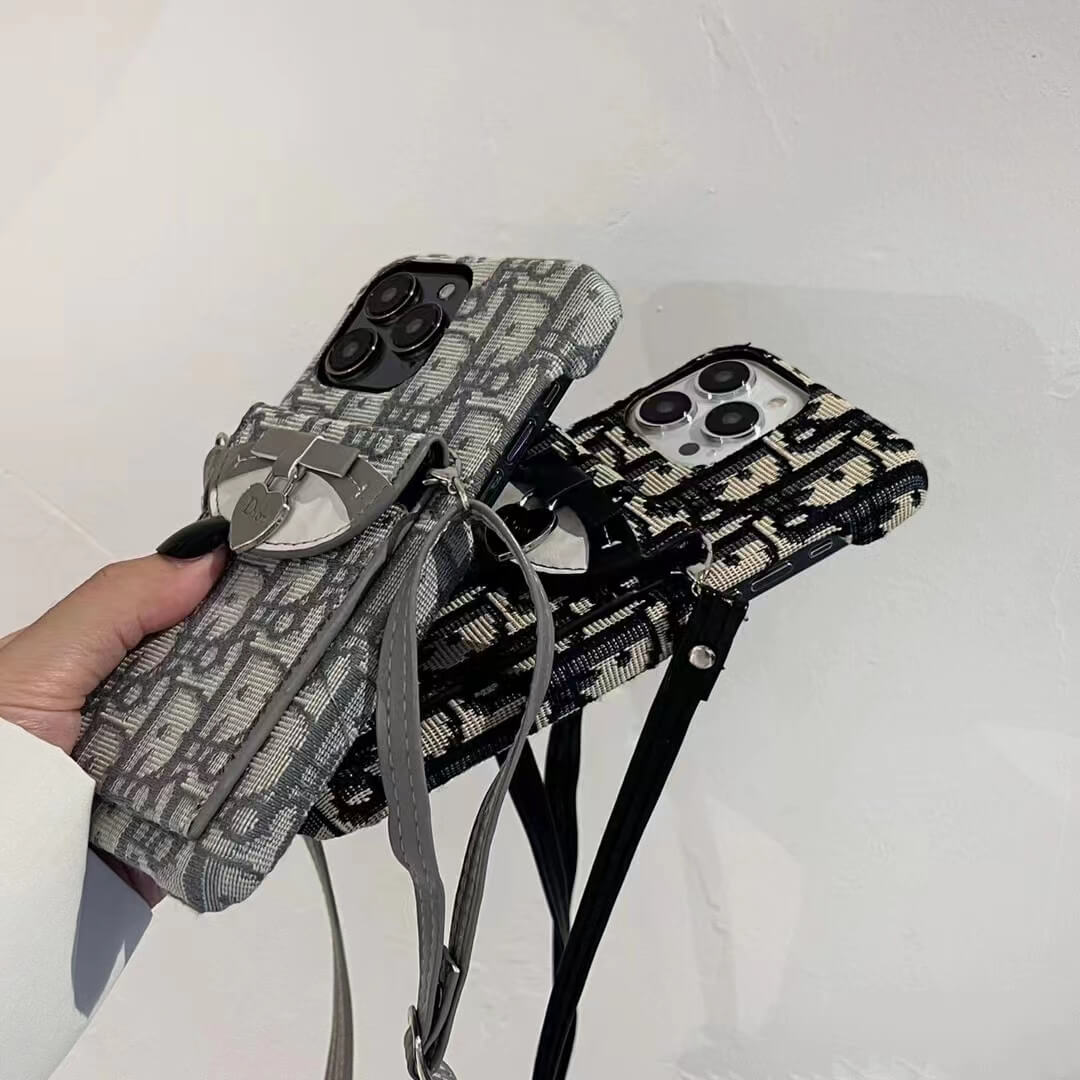 Dior Card Holder With Chain – Premium Designer Phone Case