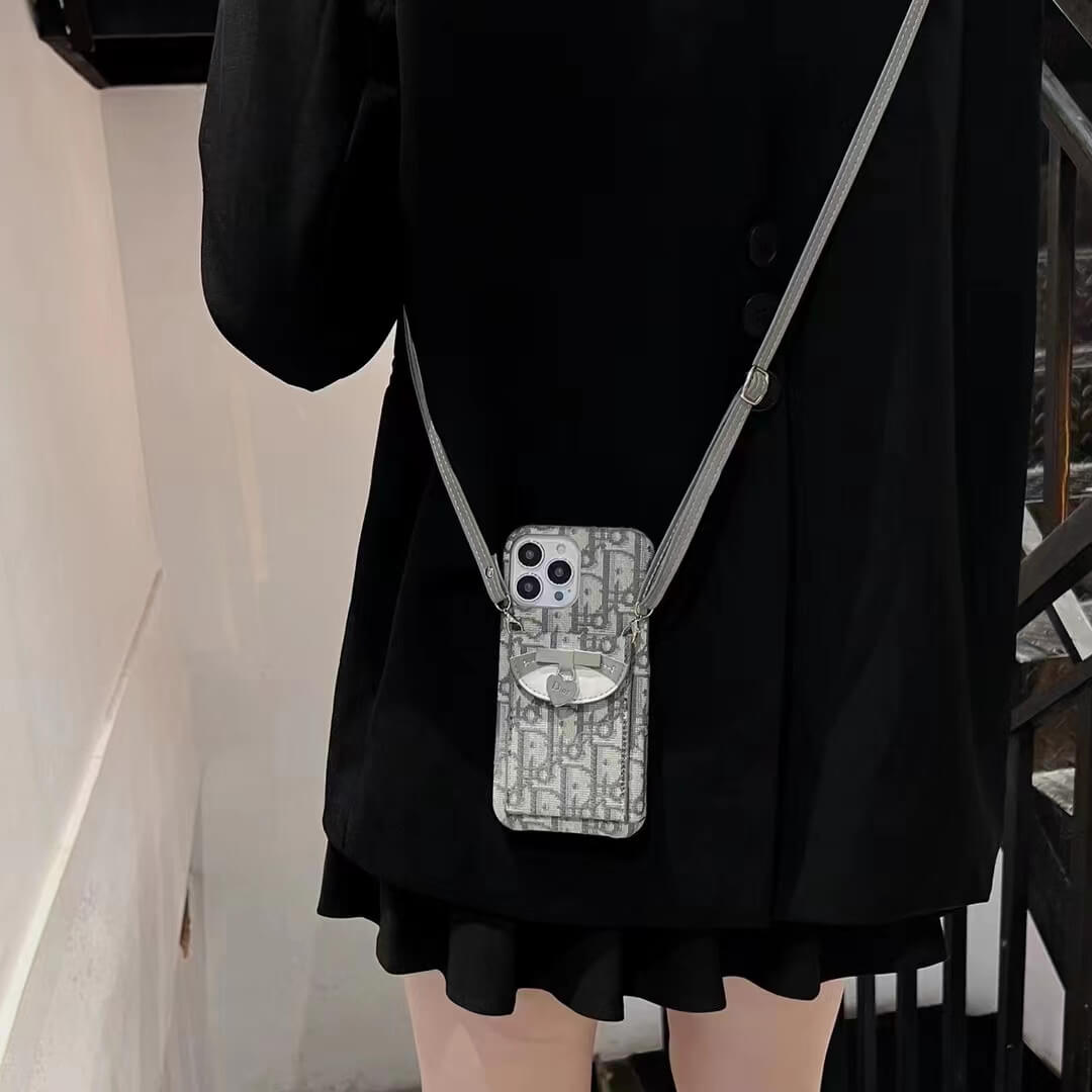 Dior Card Holder With Chain – Premium Designer Phone Case