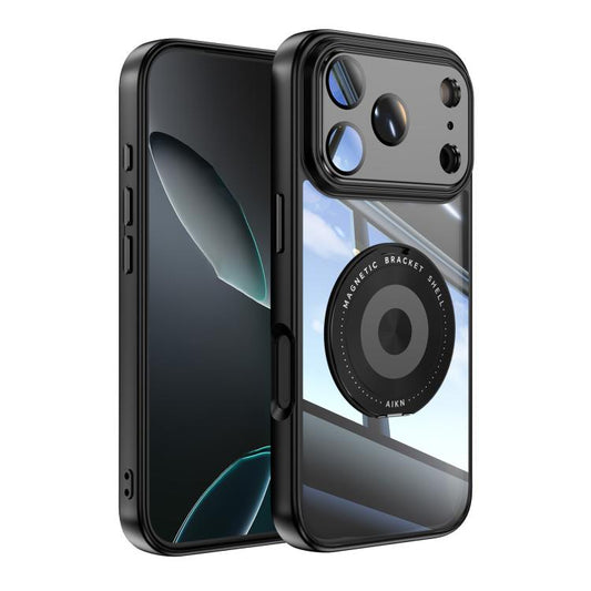 360 Holder Magsafe Acrylic Hybrid TPU Phone Case For iPhone 17 / 16 / 15 / 14