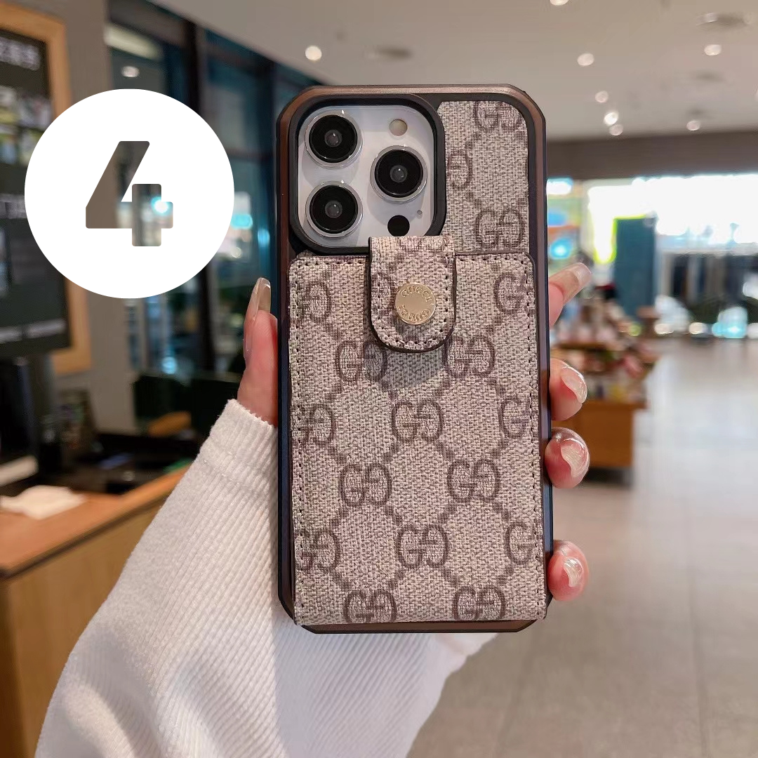 Premium Designer Louis Vuitton Phone Wallet – Slim Clear Phone Case