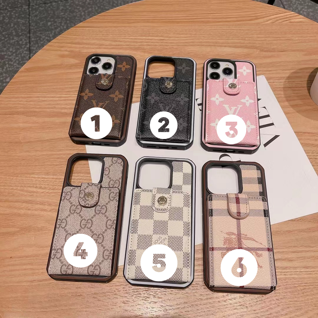 Premium Designer Louis Vuitton Phone Wallet – Slim Clear Phone Case