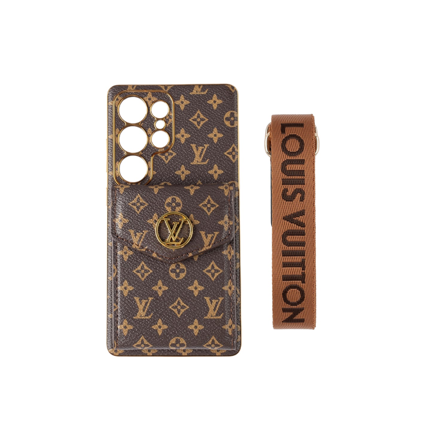 Designer Advanced Leather Samsung Phone Case with Wallet and Strap.02 Inspired