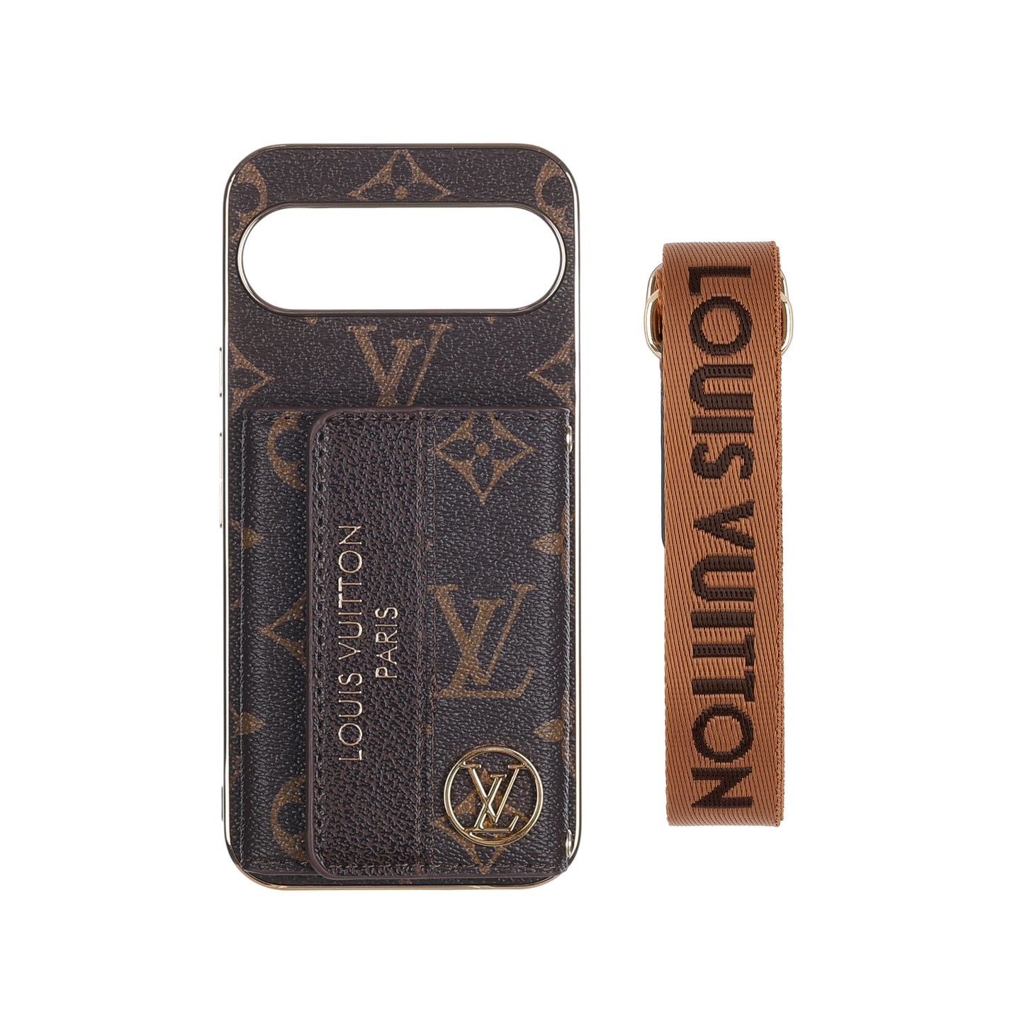 Designer Louis Vuitton Google Pixel phone case With Crossbory Strap