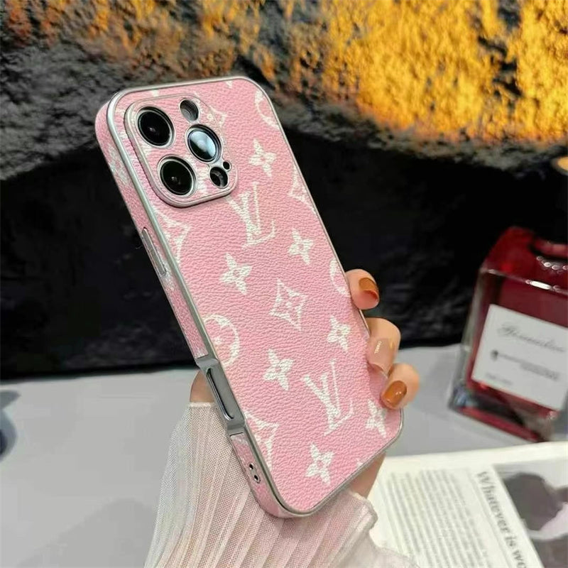Luxury LV Leather iPhone Case