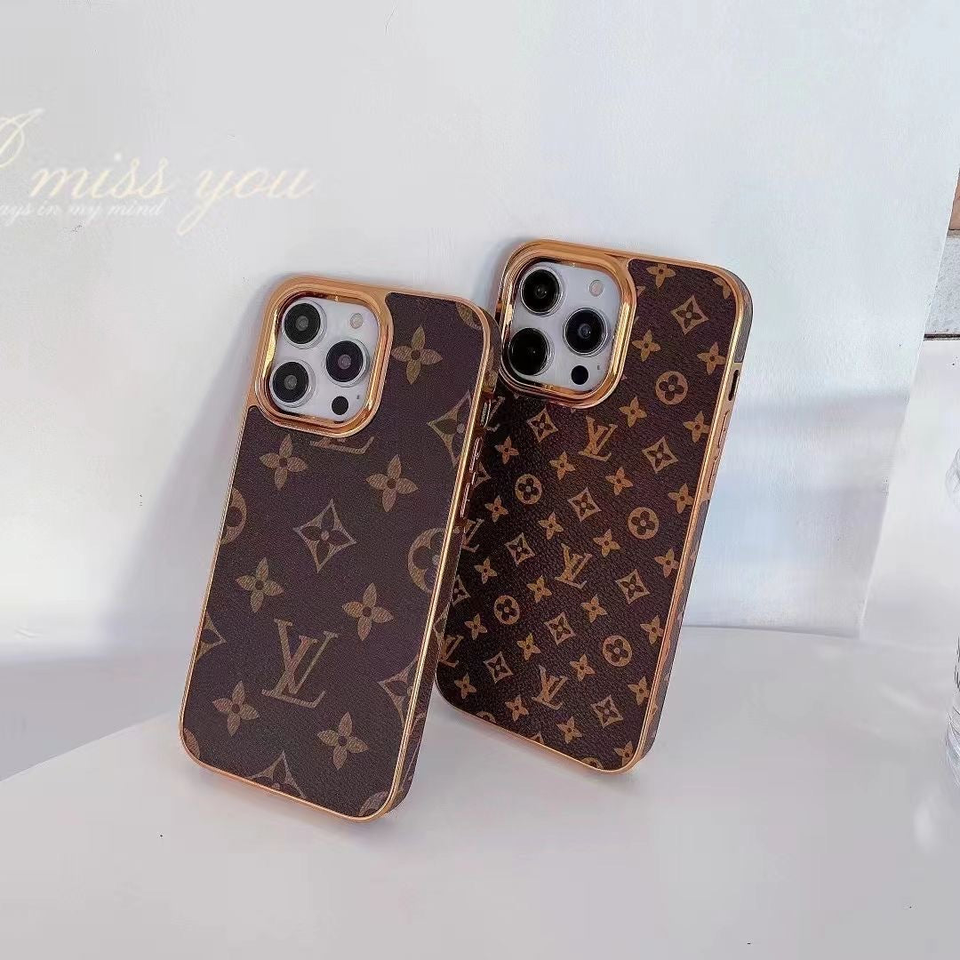 Luxury CLASSIC PRINTED LV PHONE CASE FOR iPHONE