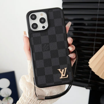 Designer Louis Vuitton IPhone Case With Hand Strap