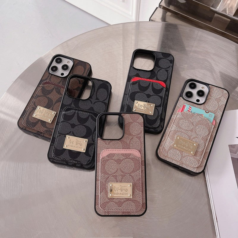 Luxury Coach Leather iPhone Case Inspired