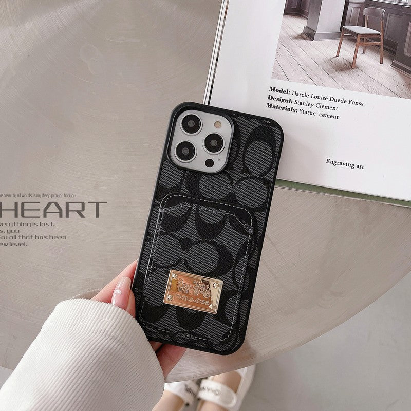 Luxury Coach Leather iPhone Case Inspired