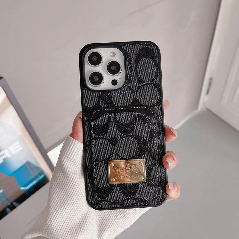 Luxury Coach Leather iPhone Case Inspired