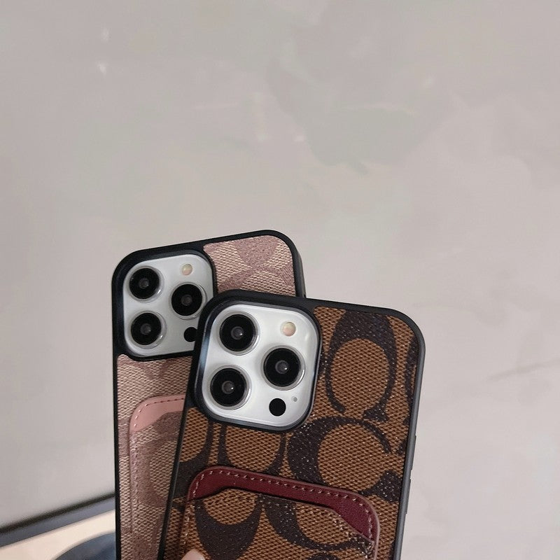 Luxury Coach Leather iPhone Case Inspired