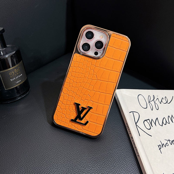 Premium LV Crocodile Pattern Color iPhone Case