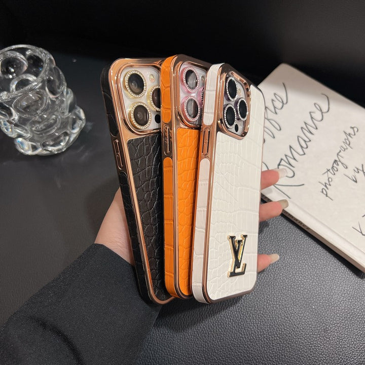 Premium LV Crocodile Pattern Color iPhone Case