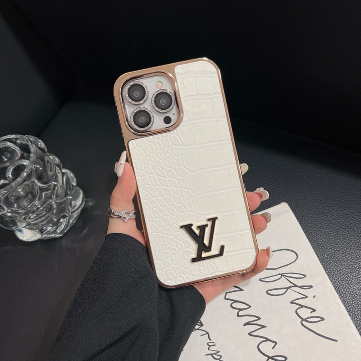 Premium LV Crocodile Pattern Color iPhone Case