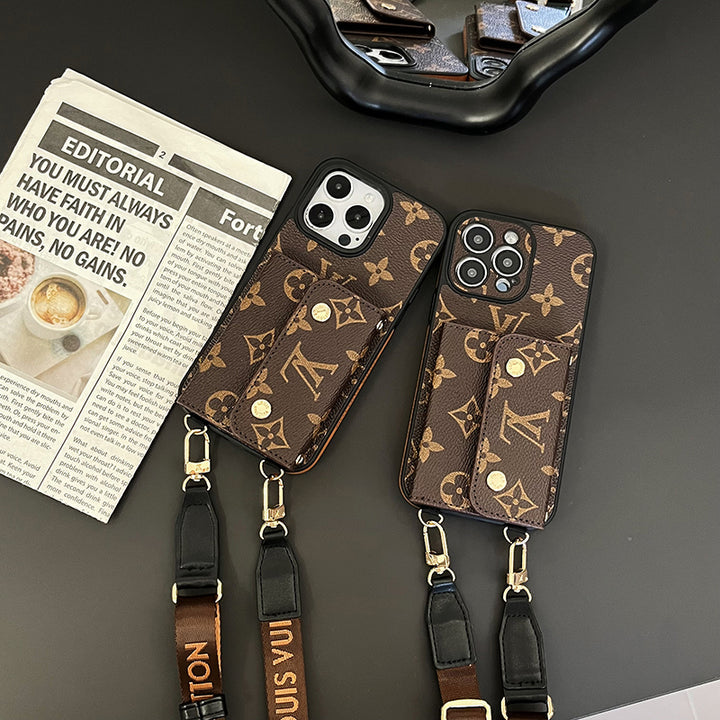 Inspired Louis Vuitton IPhone Case With Strap