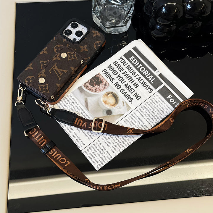 Inspired Louis Vuitton IPhone Case With Strap
