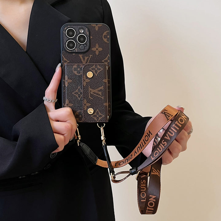 Inspired Louis Vuitton IPhone Case With Strap