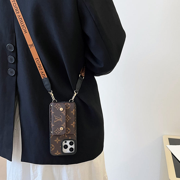 Inspired Louis Vuitton IPhone Case With Strap