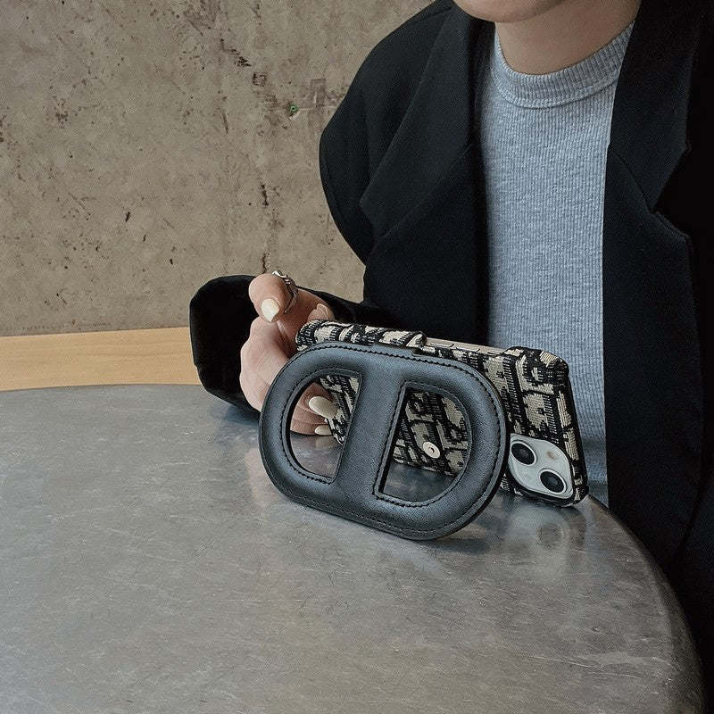 Designer Dior IPhone Case With Wallet Card