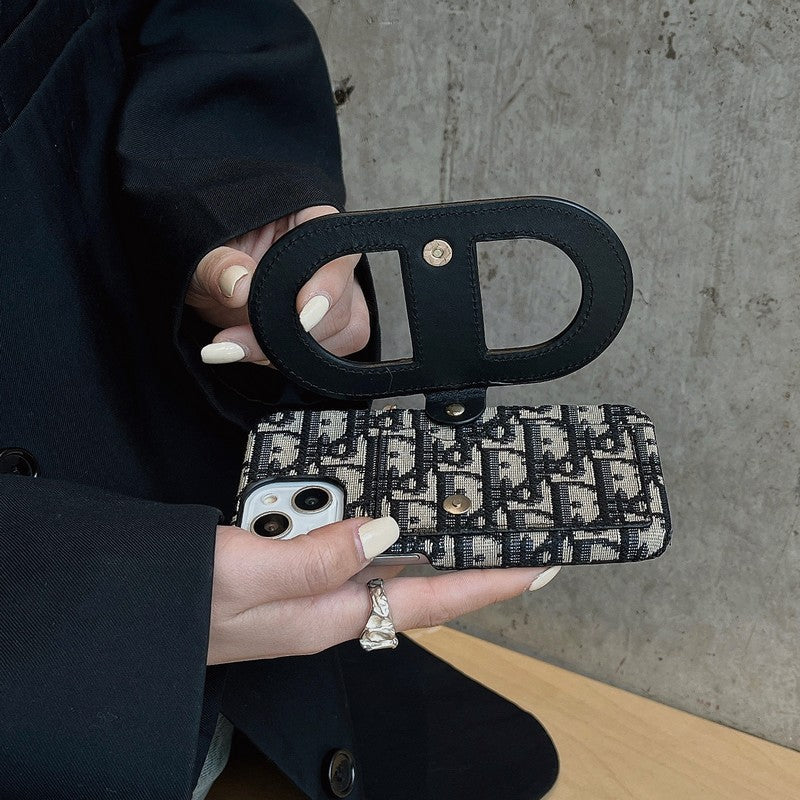Designer Dior IPhone Case With Wallet Card