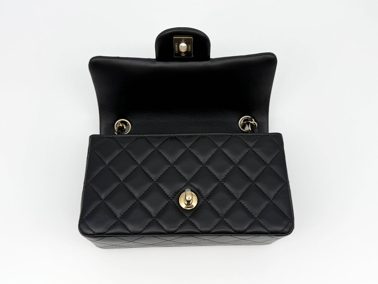 Luxury Chanel Black Mini Bag With Handle