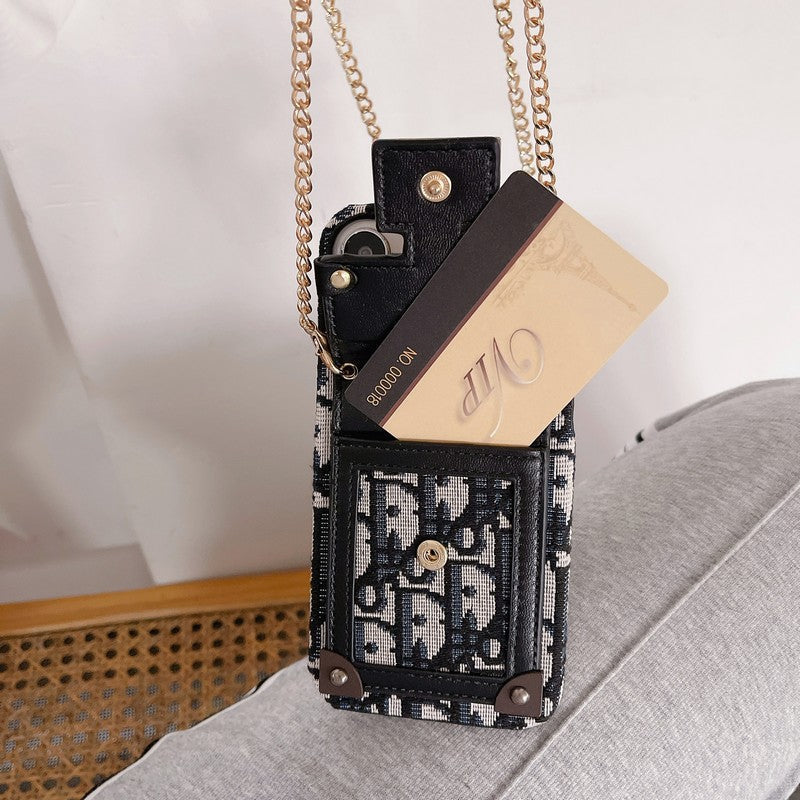 Designer Dior Card Bag Fabric iPhone Case