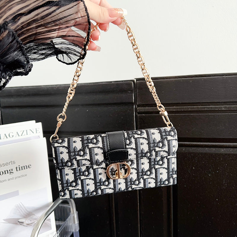 Designer CD Bag Scarves Chain iPhone Case Inspired